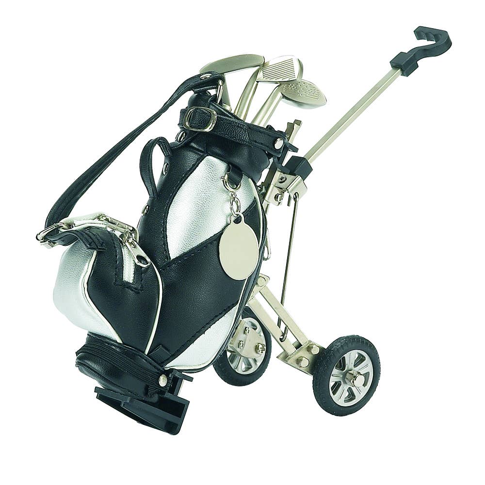 Golf Cart Pen Holder Blk/Silver W/3 Pens