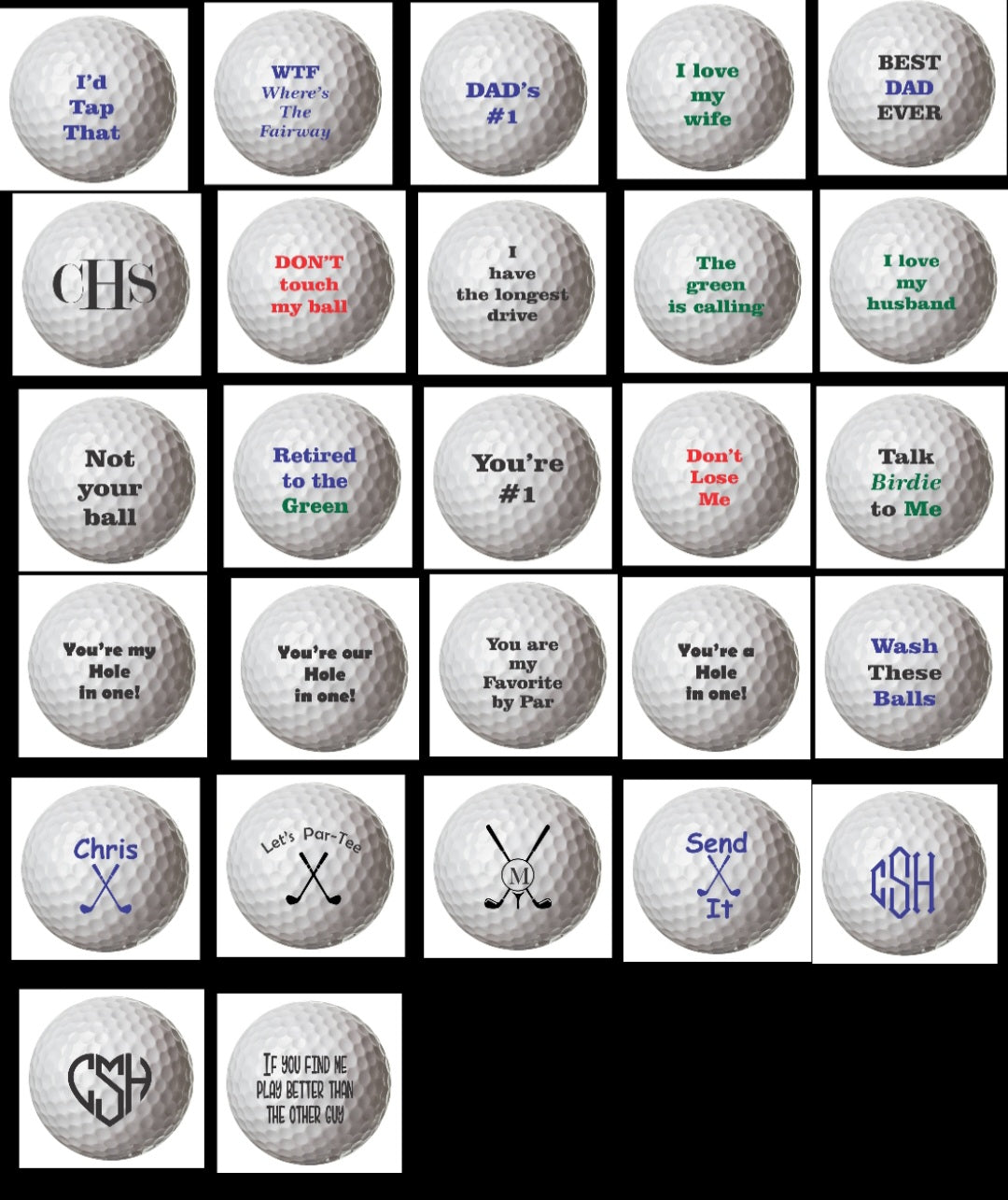 Custom GolfBall